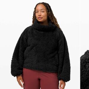 Lululemon Warm Restore Sherpa Pullover Black M/L